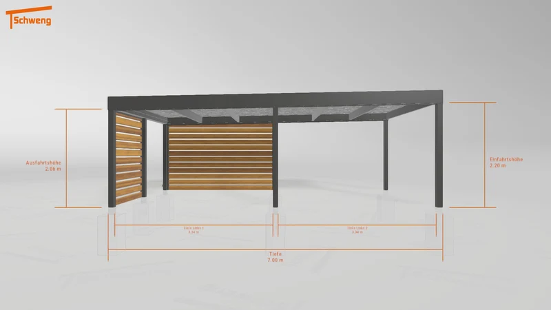 #DE Schweng Flachdachcarport C600 (ID jj8n3b) #MTG