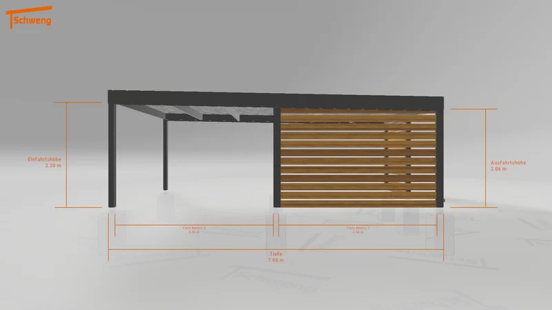 #DE Schweng Flachdachcarport C600 (ID jj8n3b) #MTG