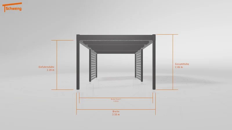 #DE Schweng Flachdachcarport C600 (ID qdvyp4) #MTG
