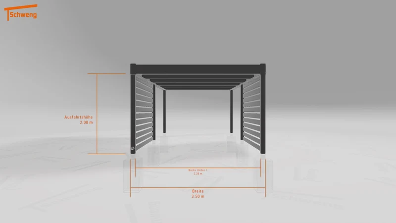 #DE Schweng Flachdachcarport C600 (ID qdvyp4) #MTG