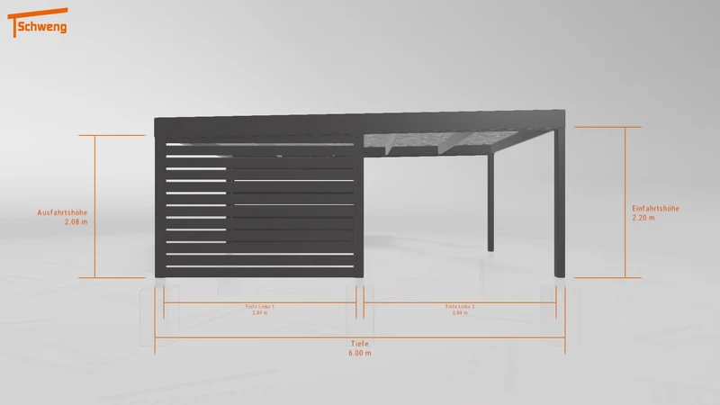 #DE Schweng Flachdachcarport C600 (ID qdvyp4) #MTG