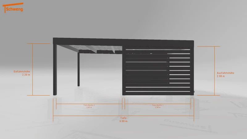 #DE Schweng Flachdachcarport C600 (ID qdvyp4) #MTG
