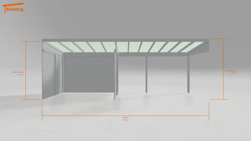 #DE Schweng Pultdachcarport S400 (ID w3x2qj) #MTG