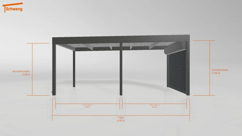 #DE Schweng Flachdachcarport C600 (ID dvnq8b) #MTG