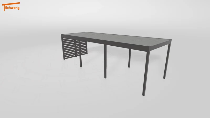 #DE Schweng Flachdachcarport C600 (ID mj2p53)