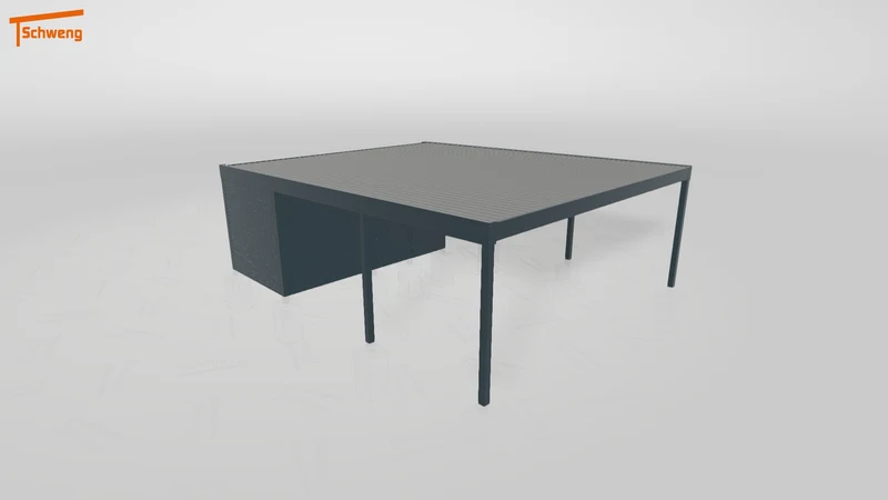 #DE Schweng Flachdachcarport C600+ (ID k2j9mq) #MTG