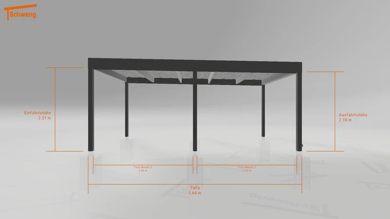 #DE Schweng Flachdachcarport C600 (ID n5m7qv) #MTG