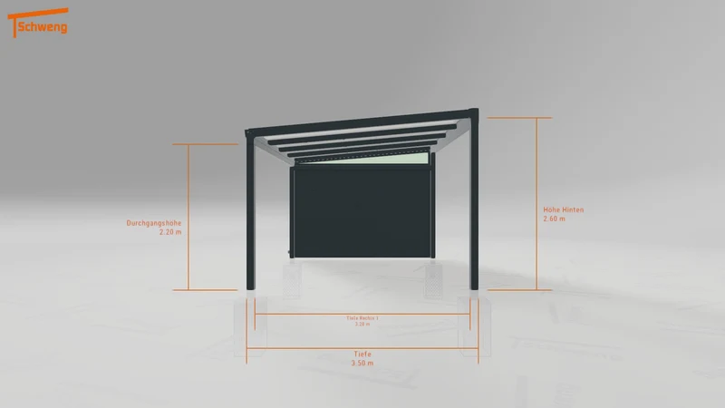 #DE Schweng Terrassenüberdachung S350 (ID 2q89k9)