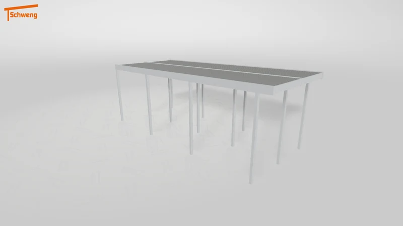 #DE Schweng Flachdachcarport C600 (ID qdv9n8)