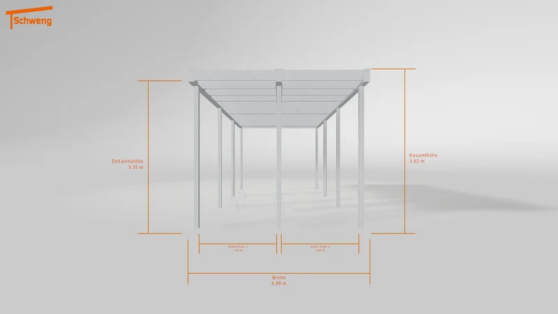 #DE Schweng Flachdachcarport C600 (ID qdv9n8)