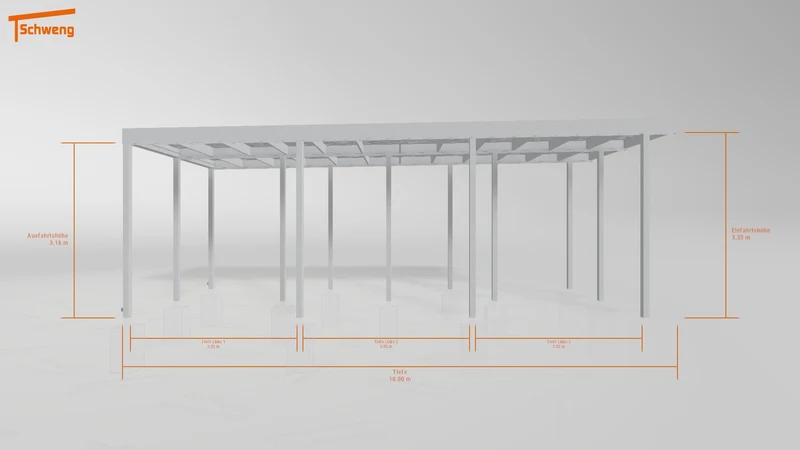 #DE Schweng Flachdachcarport C600 (ID qdv9n8)