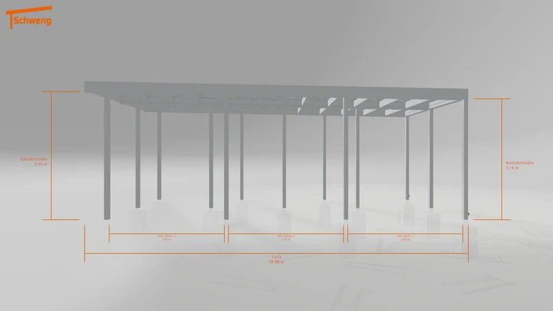 #DE Schweng Flachdachcarport C600 (ID qdv9n8)