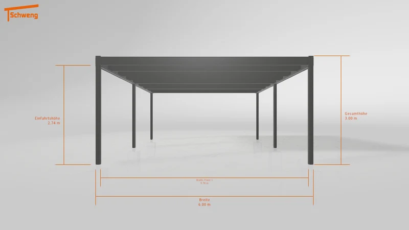 #DE Schweng Flachdachcarport C600 (ID w3xj7b) #MTG