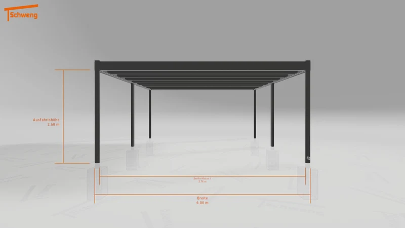 #DE Schweng Flachdachcarport C600 (ID w3xj7b) #MTG