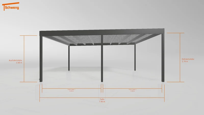 #DE Schweng Flachdachcarport C600 (ID w3xj7b) #MTG