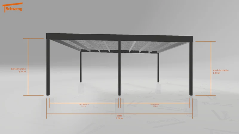 #DE Schweng Flachdachcarport C600 (ID w3xj7b) #MTG