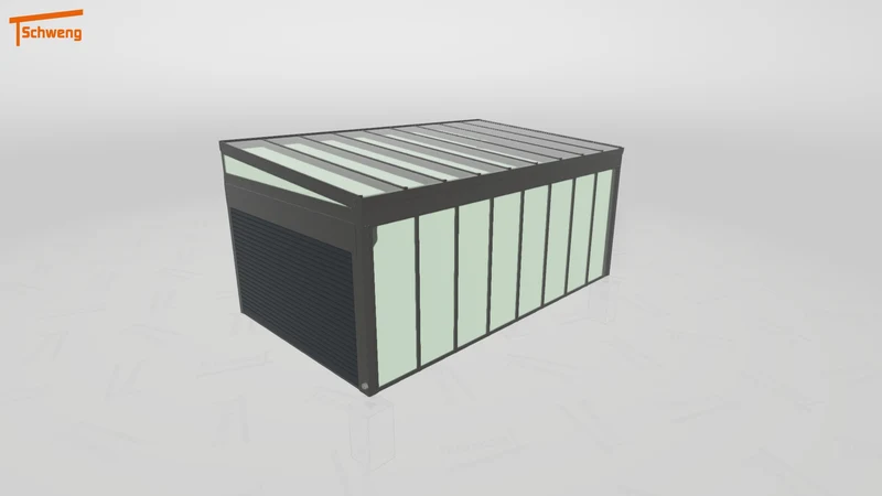 #DE Schweng Pultdachcarport S350 (ID 85pjd7)