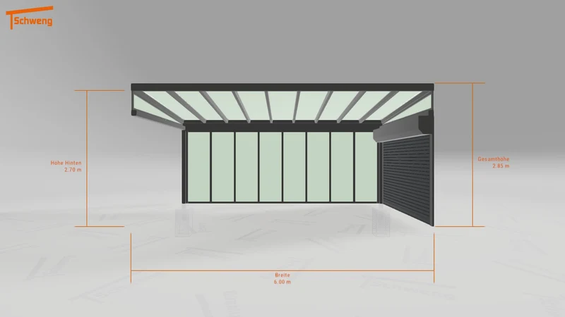 #DE Schweng Pultdachcarport S350 (ID 85pjd7)