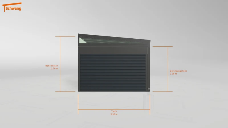#DE Schweng Pultdachcarport S350 (ID 85pjd7)