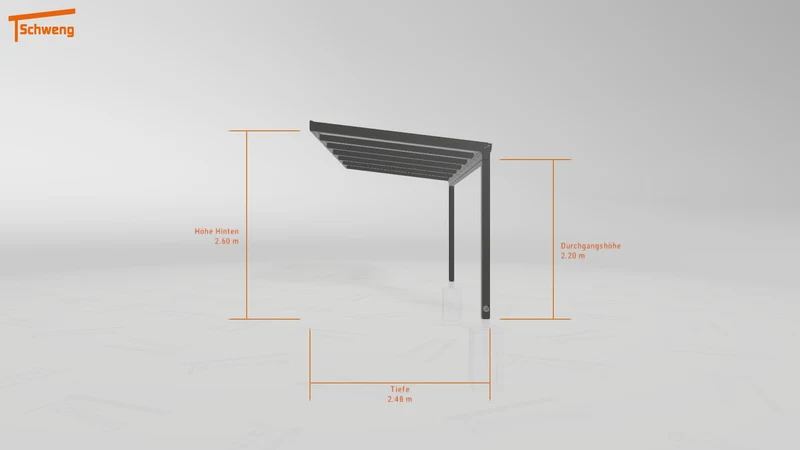 #DE Schweng Pultdachcarport S350 (ID 5mz7nd)