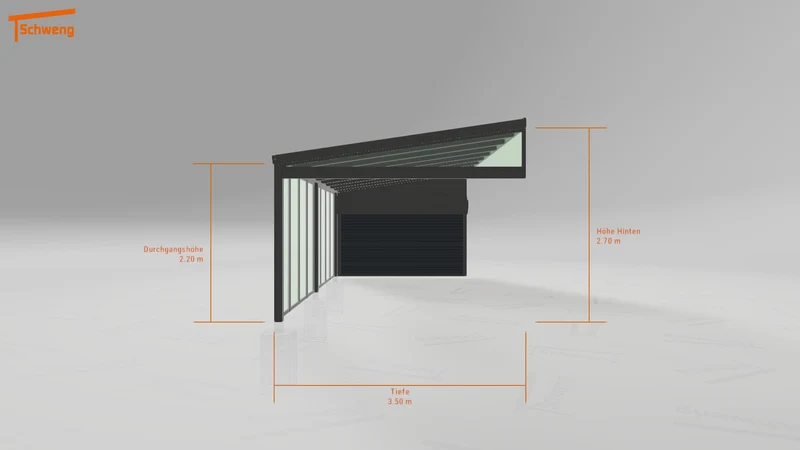 #DE Schweng Pultdachcarport S350 (ID 9wvrny)