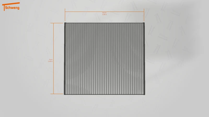 #DE Schweng Flachdachcarport C600 (ID x784ry)
