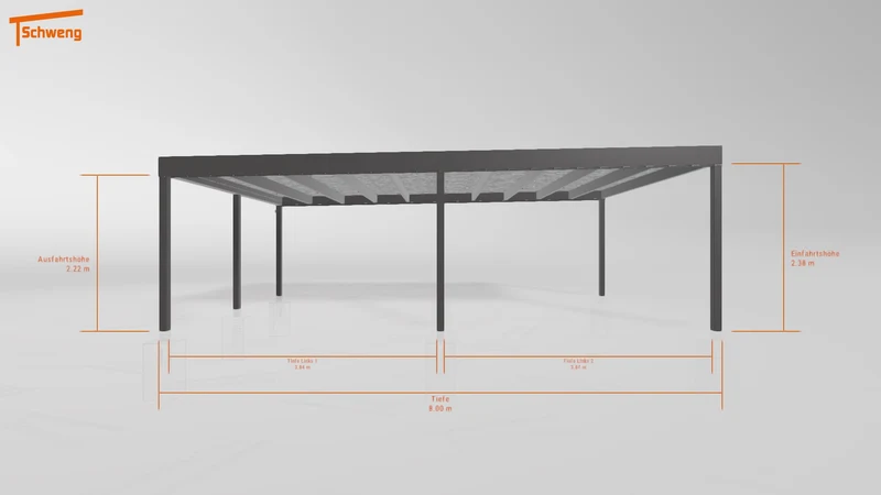 #DE Schweng Flachdachcarport C600+ (ID 77bq42) #MTG