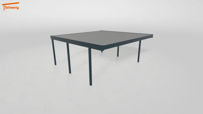 #DE Schweng Flachdachcarport C600 (ID 5mznqr)