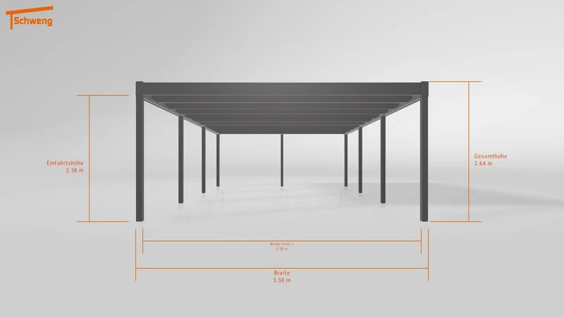 #DE Schweng Flachdachcarport C600+ (ID ygj8xr) #MTG