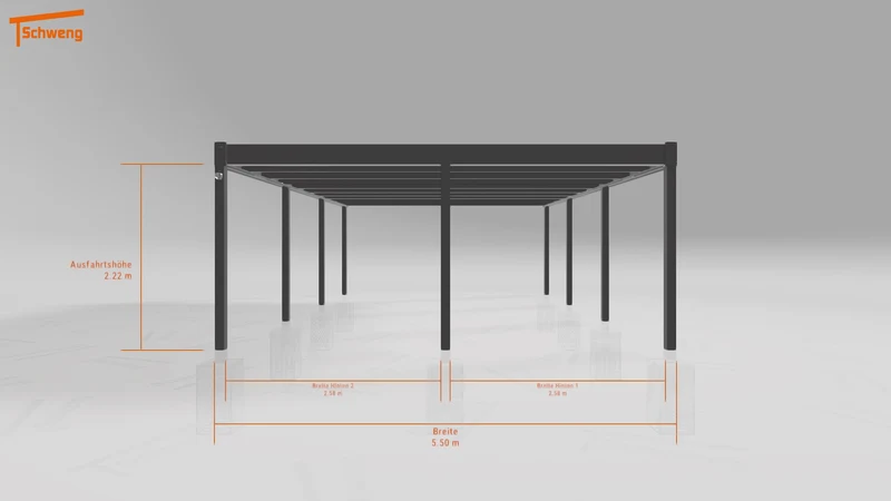 #DE Schweng Flachdachcarport C600+ (ID ygj8xr) #MTG