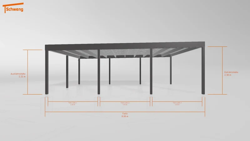 #DE Schweng Flachdachcarport C600+ (ID ygj8xr) #MTG
