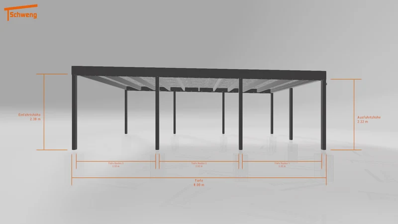 #DE Schweng Flachdachcarport C600+ (ID ygj8xr) #MTG
