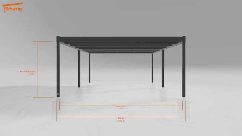 #DE Schweng Flachdachcarport C600 (ID jj8p5n)