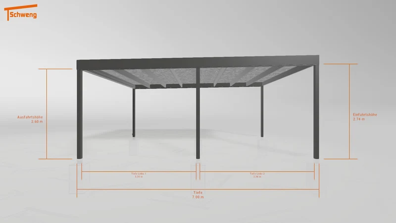 #DE Schweng Flachdachcarport C600 (ID jj8p5n)