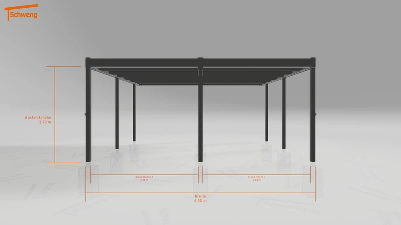 #DE Schweng Flachdachcarport C600 (ID 9wv5n7) #MTG