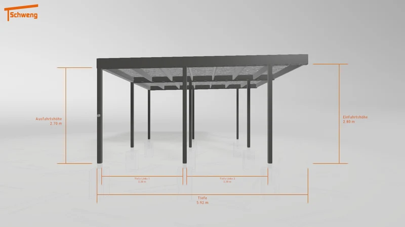 #DE Schweng Flachdachcarport C600 (ID 9wv5n7) #MTG