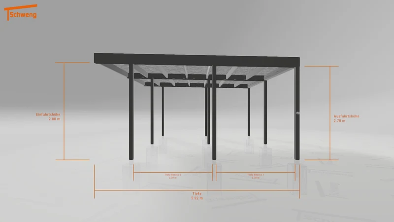 #DE Schweng Flachdachcarport C600 (ID 9wv5n7) #MTG