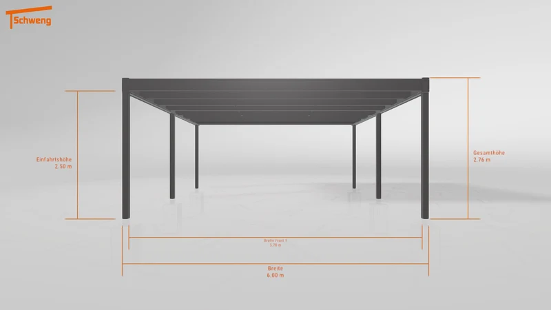 #DE Schweng Flachdachcarport C600 (ID g75z32) #MTG