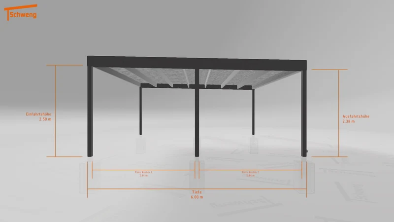 #DE Schweng Flachdachcarport C600 (ID g75z32) #MTG