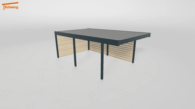 #DE Schweng Flachdachcarport C600 (ID mj2qp5) #MTG