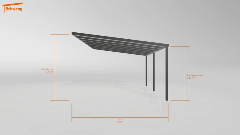 #DE Schweng Terrassenüberdachung S400 (ID 77b9wp)
