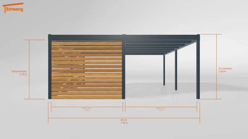 #DE Schweng Flachdachcarport C600+ (ID n5mn94) #MTG