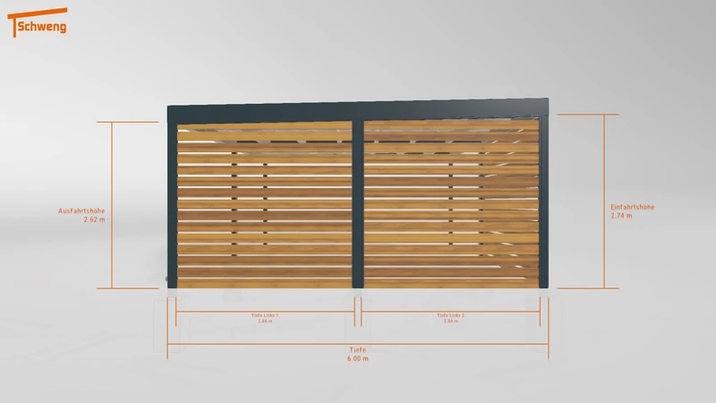 #DE Schweng Flachdachcarport C600+ (ID n5mn94) #MTG