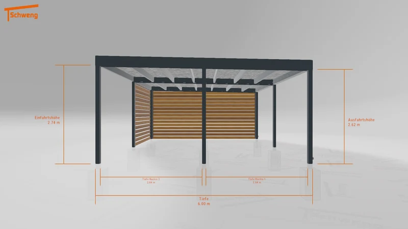#DE Schweng Flachdachcarport C600+ (ID n5mn94) #MTG