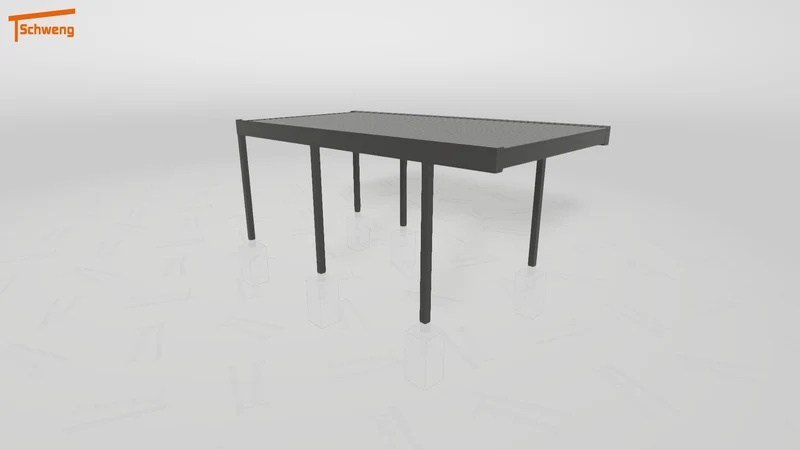 #DE Schweng Flachdachcarport C600 (ID 85pj97)