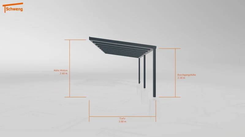 #DE Schweng Pultdachcarport S350 (ID x78z9n) #MTG