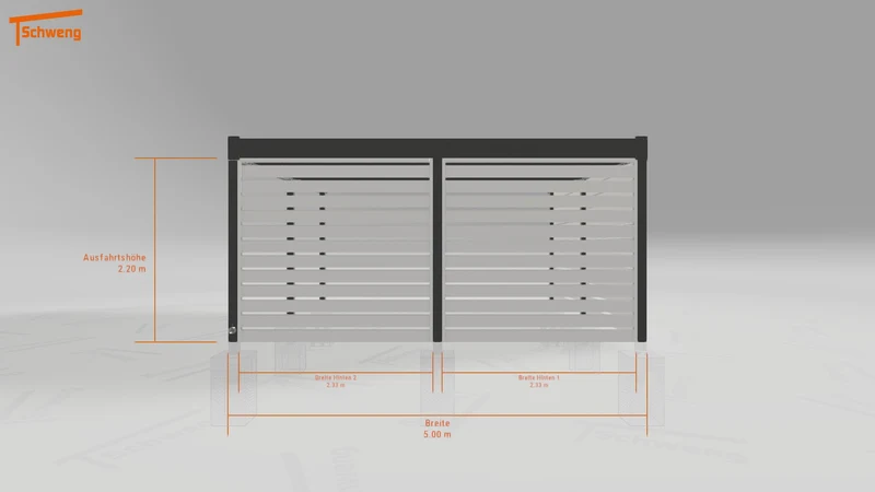 #DE Schweng Flachdachcarport C600 (ID dvnmxn) #MTG