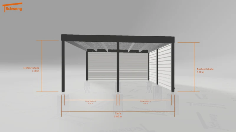 #DE Schweng Flachdachcarport C600 (ID dvnmxn) #MTG