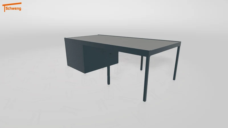 #DE Schweng Flachdachcarport C600 (ID 77bw2j) #MTG