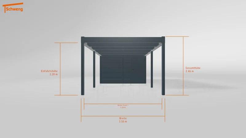 #DE Schweng Flachdachcarport C600 (ID 77bw2j) #MTG